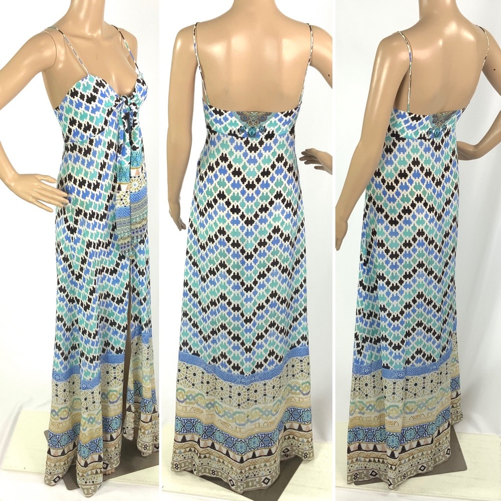 🔥‼️SOLD‼️🔥 CAMILLA FRANKS Blue Silk overlay - Picture 7 of 9